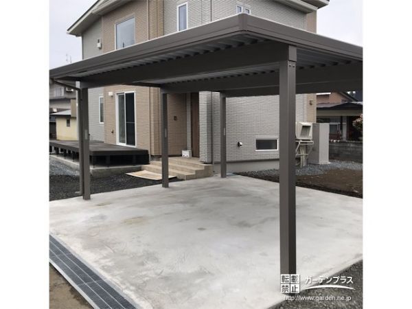 秋田県の外構施工例一覧 カーポート 外構工事のガーデンプラス