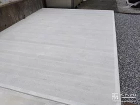 二期工事でガレージ用土間コンクリートを打設[施工後]