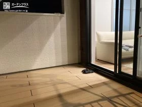 バルコニーを活用したアウトドア空間[施工後]