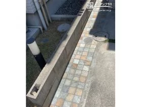 アプローチ脇も舗装[施工後]
