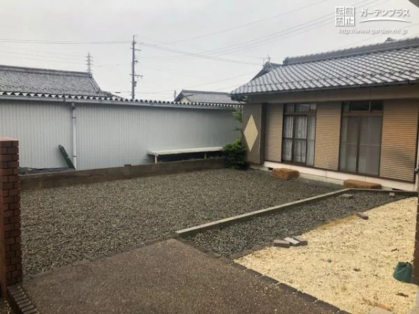 No.13076 できるだけコストを抑えた広いお庭の雑草対策工事[施工後]
