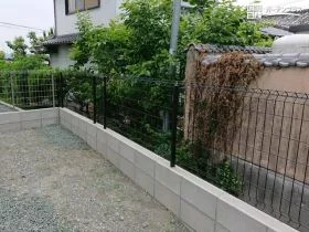 お庭の安全を守る境界フェンス[施工後]