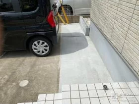 小さなスペースも舗装して、駐車スペースを拡張[施工後]