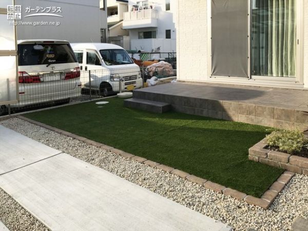 人工芝 花壇の外構施工例一覧 金額の安い順 外構工事のガーデンプラス