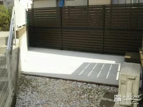 お庭の景観も良くする目隠しフェンス[施工後]