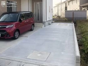 足元の綺麗を保つ駐車スペース