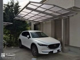 土間コンクリート部分を拡張して駐車スペースに[施工後]