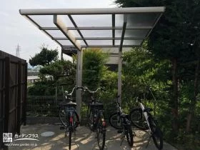 自転車の傷みを軽減するサイクルポート[施工後]