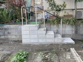 畑へ直接行ける階段を施工[施工後]