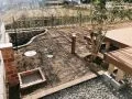 菜園スペースと立水栓