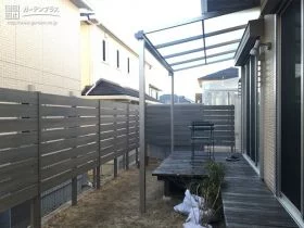 デッキ空間を快適にするテラス屋根[施工後]