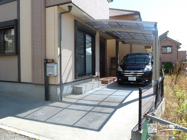 駐車場外構工事 No 1345 駐車スペースの施工例 外構工事のガーデンプラス