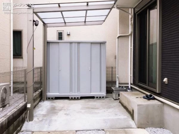 No.13526 自転車の劣化を防止して置き場も設ける駐輪スペース設置工事[施工後]