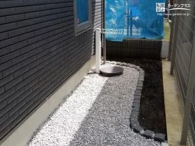 ピンコロ石の植栽スペース[施工後]