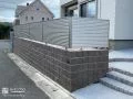 土をしっかり留める型枠ブロックの擁壁