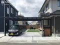 建物と一体感を持たせたカーポート