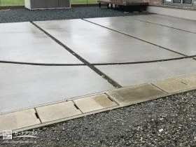 個性的な曲線目地の駐車スペース[施工後]
