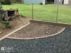 レンガを使った植栽スペース[施工後]