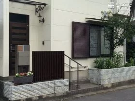 見通しよく安全性を向上させた門まわり[施工後]