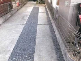 ナチュラルな見た目でメンテナンスしやすい樹脂舗装[施工後]