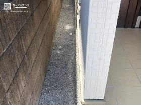 狭い空間のきれいを維持する犬走り[施工後]