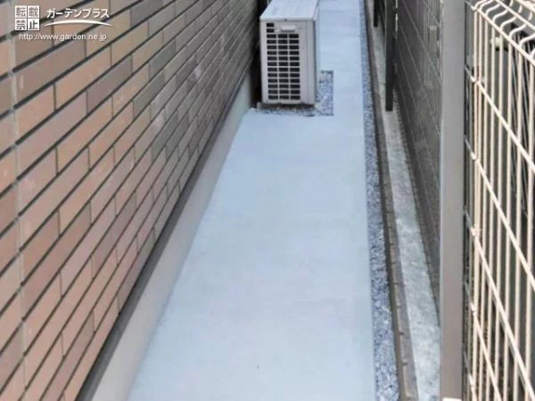 No.13736 水はけが良く掃き掃除もしやすい犬走りのリフォーム工事[施工後]