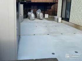 照明を埋め込んで夜間も安心な駐輪スペース[施工後]