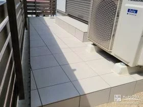 全面タイルデッキを施工したテラス[施工後]