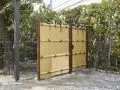 日本の伝統美をお庭に取り入れた竹垣フェンスと門扉