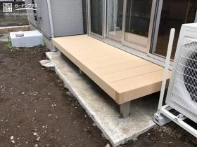 お庭に親しみやすいウッドデッキ[施工後]