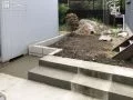 階段を拡張して使いやすくしたお庭のリフォーム工事