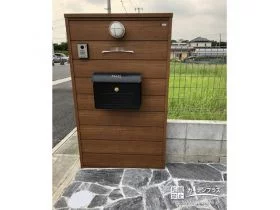 大きな機能門柱を設置[施工後]