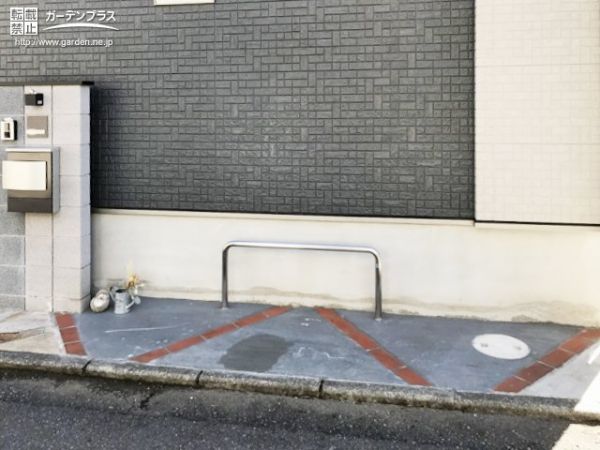 花壇を自転車置き場にリフォームする駐輪スペース設置工事 No その他外構工事の施工例 外構工事のガーデンプラス