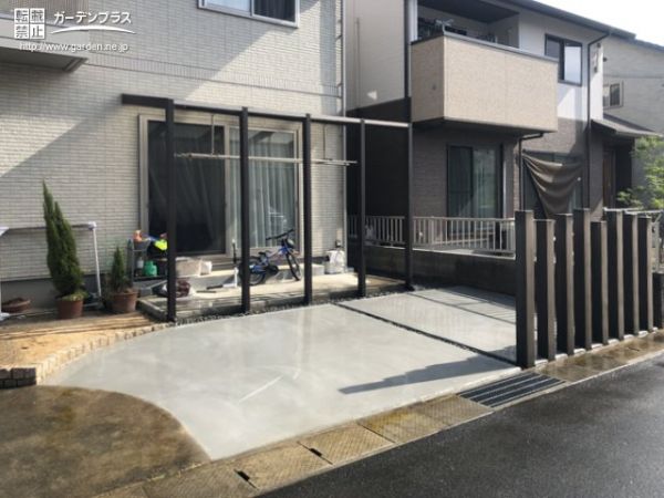 お手入れいらずで活用の幅が広がる主庭のリフォーム工事 No 雑草対策 防犯砂利の施工例 外構工事のガーデンプラス