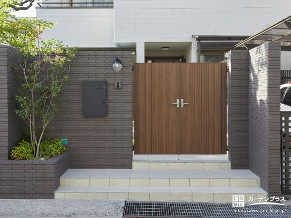 宅配ボックスの外構施工例一覧 外構工事のガーデンプラス 宅配ボックスの外構施工例一覧 外構工事のガーデンプラス