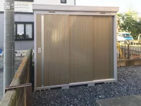 メープルブラウンの物置[施工後]