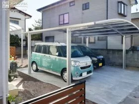 玄関に泥汚れを持ち込ませない駐車スペース[施工後]