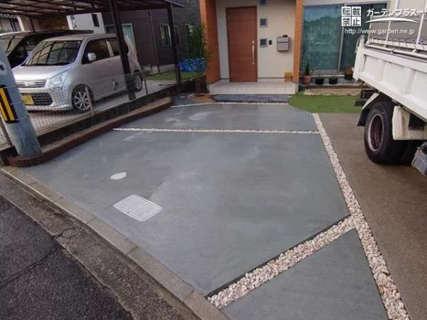 駐車スペースを兼ねたアプローチリフォーム工事