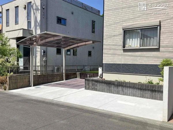 （2期工事）土間コンクリート舗装で使いやすくなった駐車スペース