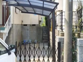 空間にゆとりを持たせた駐車スペース[施工後]