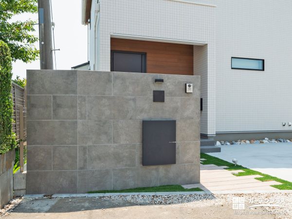 石調 門柱の外構施工例一覧 外構工事のガーデンプラス