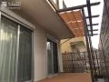 リゾート気分を盛り上げるパーゴラ屋根