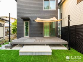 緑に囲まれた大人の癒し空間をお庭に生み出すガーデンリフォーム No テラスまわりの施工例 外構工事のガーデンプラス