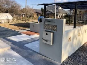 バリ風のアプローチ[施工後]
