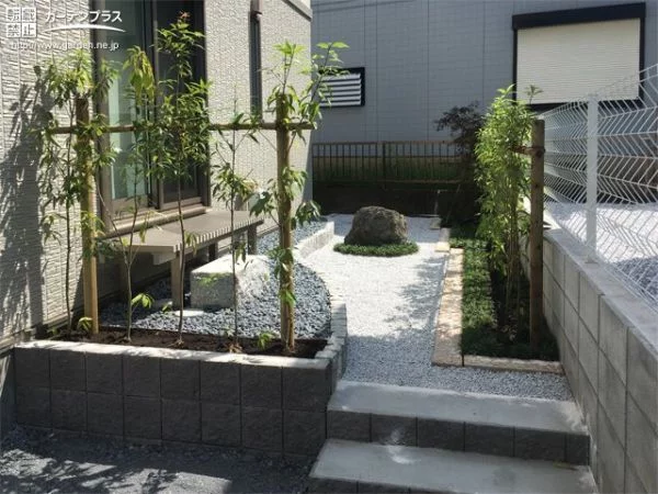 No.15049 日本の伝統的な和風のお庭で四季の移ろいを感じる新築外構一式工事