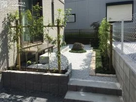 日本の伝統的な和風のお庭で四季の移ろいを感じる新築外構一式工事