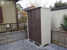お庭に収納スペースを作る物置[施工後]