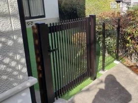 自宅ドッグランに必須の門扉とフェンス[施工後]
