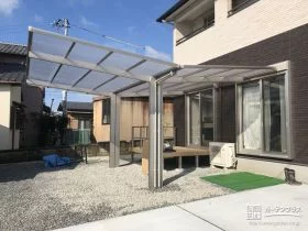 テラス屋根も兼ねたカーポート[施工後]