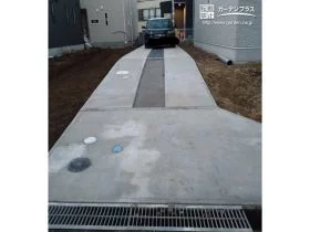 奥行の長い駐車スペース[施工後]
